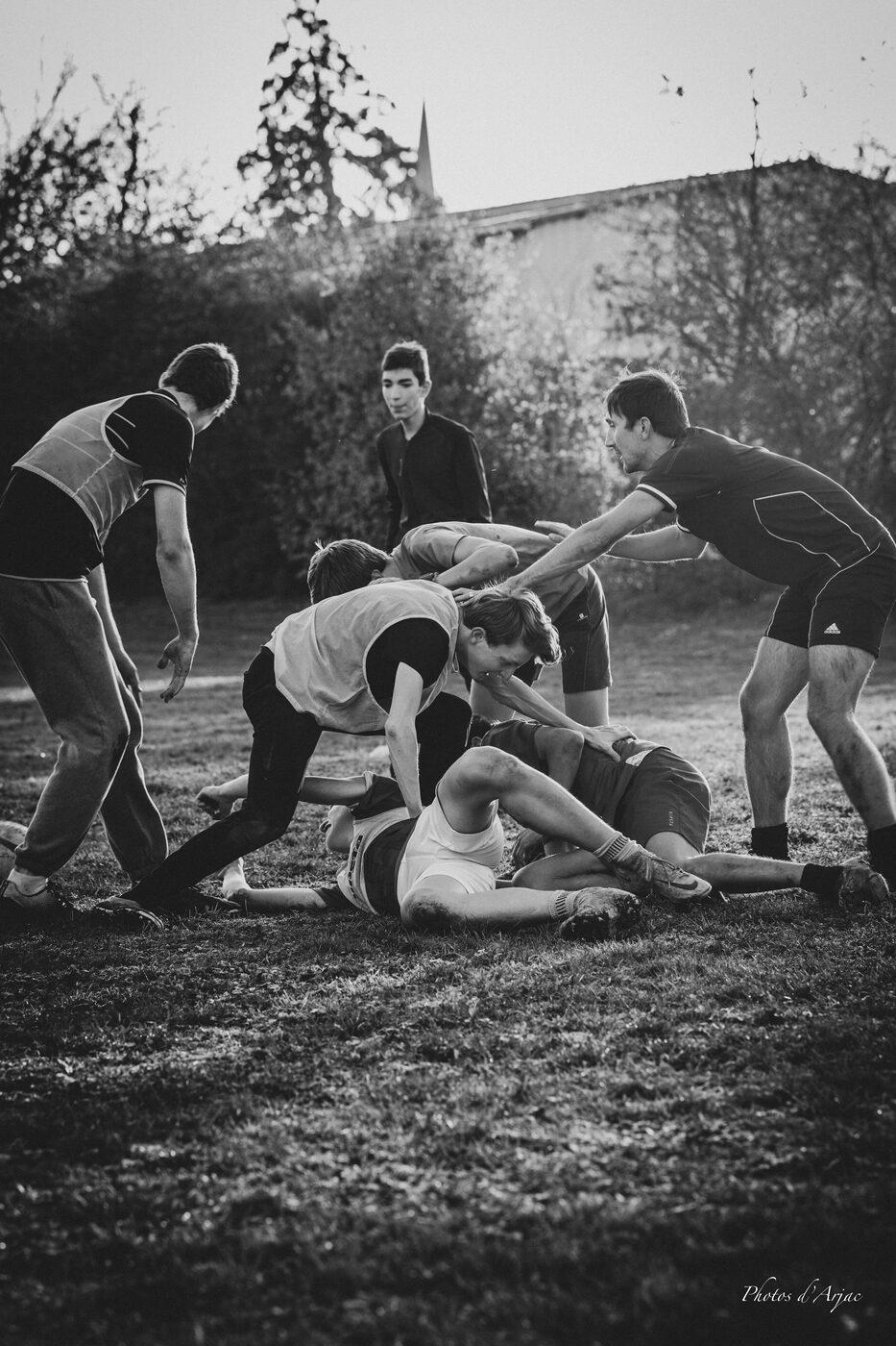 Match de rugby à l'Académie