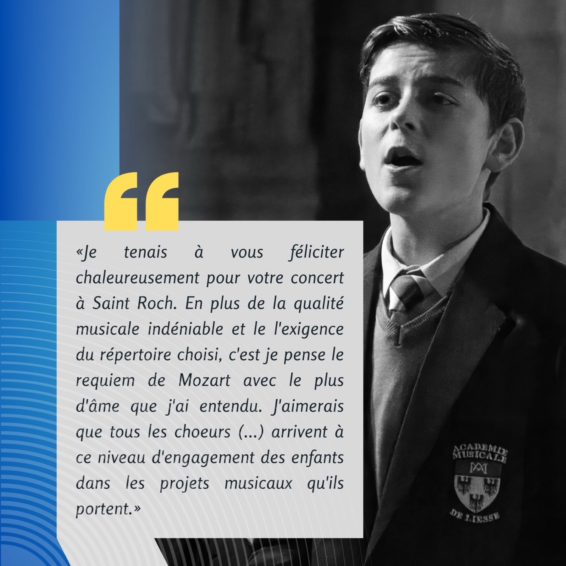 Témoignage après concert